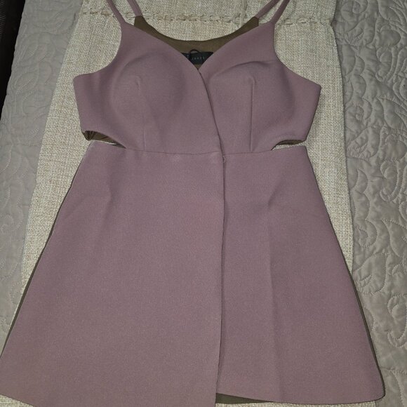 KIRASA Mauve Cutout A-Line Mini Dress – Size S – NWT - Picture 3 of 5